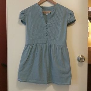 Empire Waist Chambray Blouse